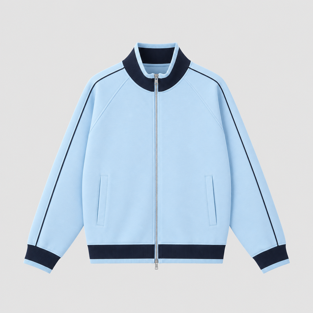 trackjacket,zipupjacket,raglanjacket,colourblockjacket,retrojacket,vintageinspired,y2kfashion,y2kstreetwear,streetwear,unisexfashion,casualjacket,sportystreetwear,athleisure,autumnfashion,winterfashion,heavyweightjacket,380gsm,standcollar,constrasttrim