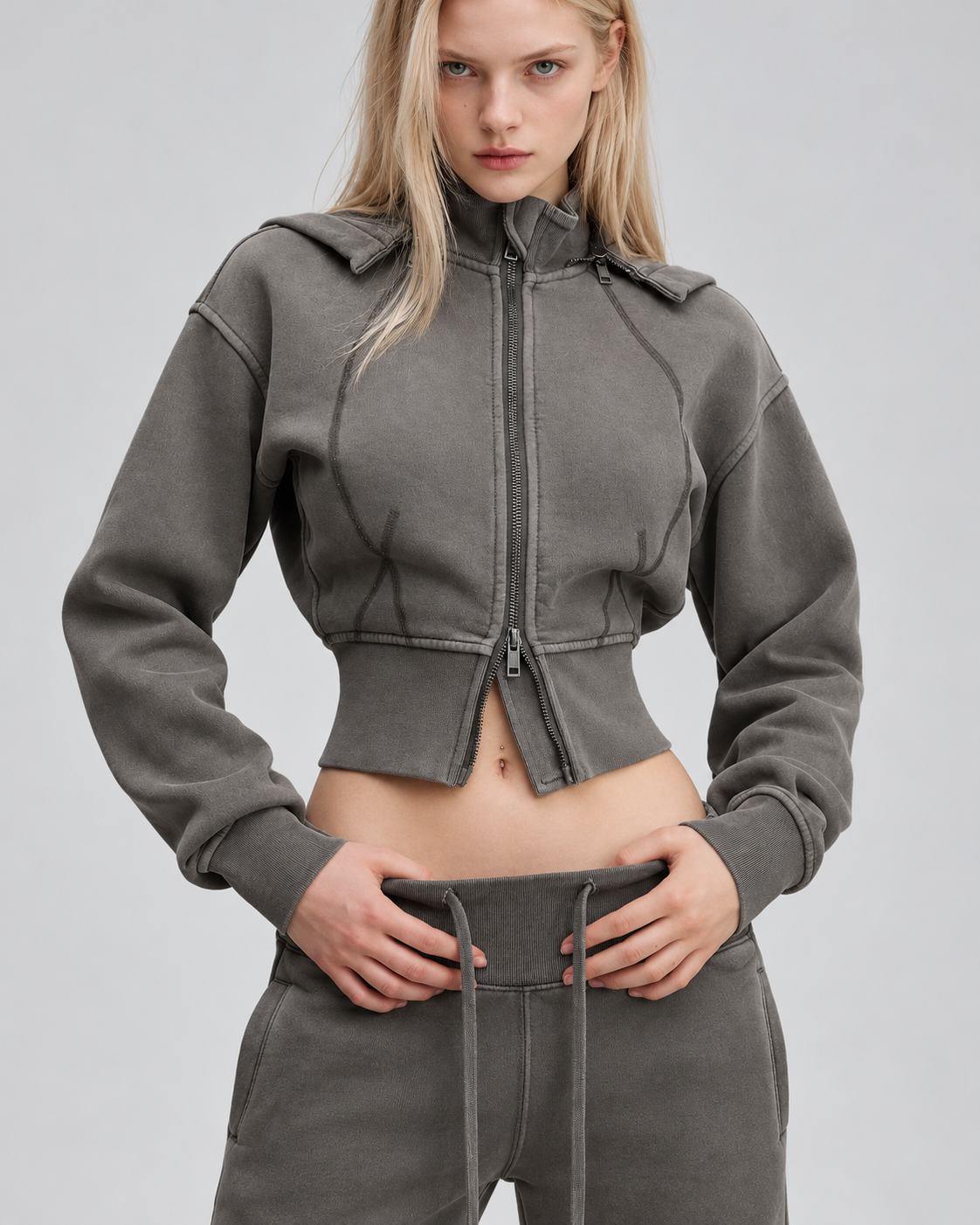 croppedhoodie,zipuphoodie,vintagewashed,charcoalhoodie,washedblack,y2kfashion,y2kstreetwear,womensstreetwear,vintagestreetwear,croppedzipup,fittedhoodie,distressedfashion,fleecehoodie,detachablehood,casualstreetwear,womenshoodie,matchingset,autumnfashion,heavyweighthoodie