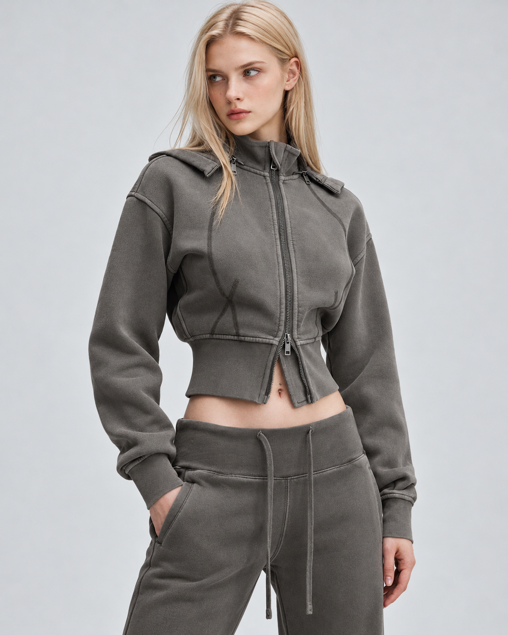 croppedhoodie,zipuphoodie,vintagewashed,charcoalhoodie,washedblack,y2kfashion,y2kstreetwear,womensstreetwear,vintagestreetwear,croppedzipup,fittedhoodie,distressedfashion,fleecehoodie,detachablehood,casualstreetwear,womenshoodie,matchingset,autumnfashion,heavyweighthoodie