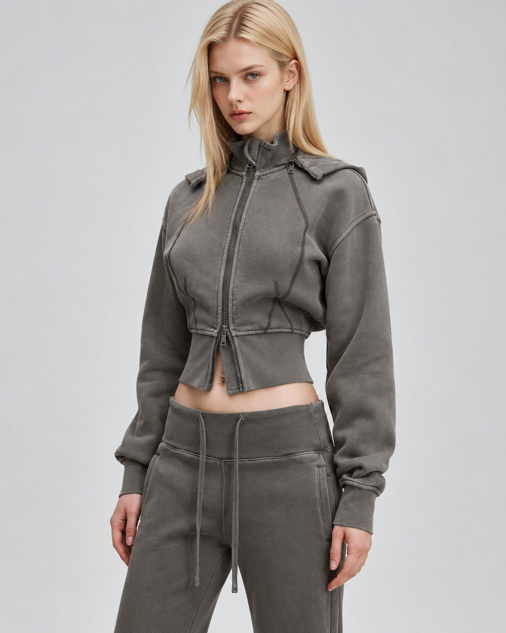 croppedhoodie,zipuphoodie,vintagewashed,charcoalhoodie,washedblack,y2kfashion,y2kstreetwear,womensstreetwear,vintagestreetwear,croppedzipup,fittedhoodie,distressedfashion,fleecehoodie,detachablehood,casualstreetwear,womenshoodie,matchingset,autumnfashion,heavyweighthoodie