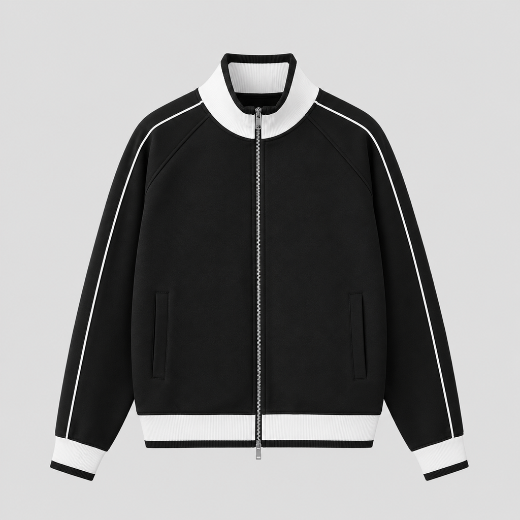 trackjacket,zipupjacket,raglanjacket,colourblockjacket,retrojacket,vintageinspired,y2kfashion,y2kstreetwear,streetwear,unisexfashion,casualjacket,sportystreetwear,athleisure,autumnfashion,winterfashion,heavyweightjacket,380gsm,standcollar,constrasttrim