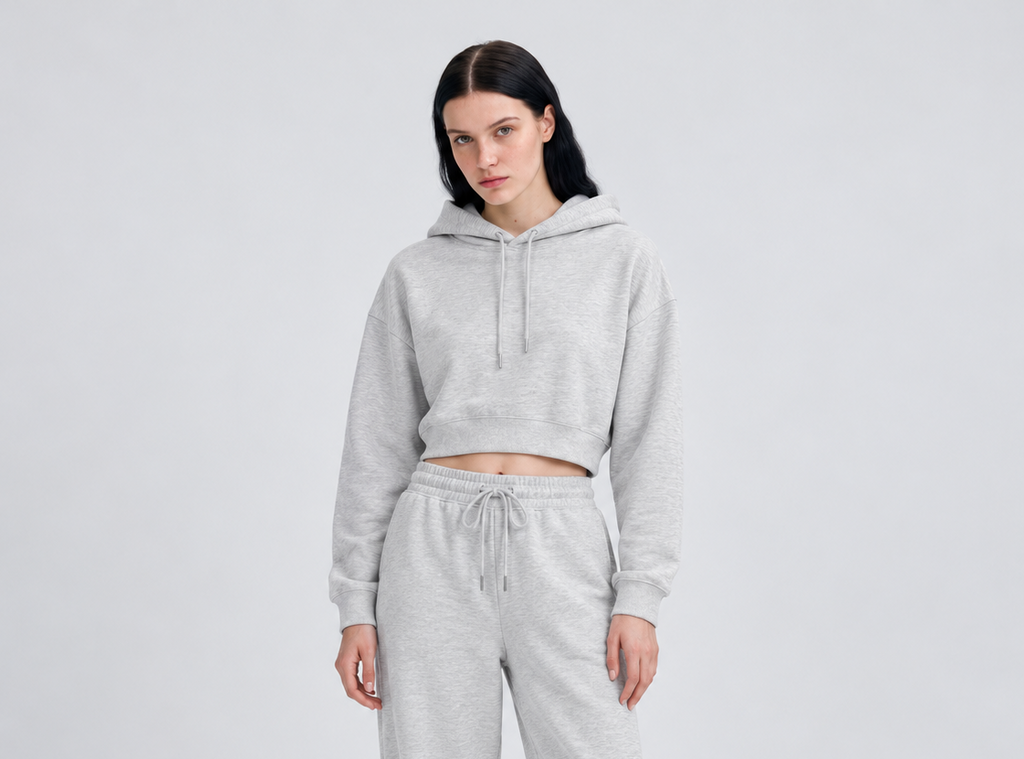 Essential Cropped Hoodie