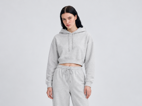 Essential Cropped Hoodie