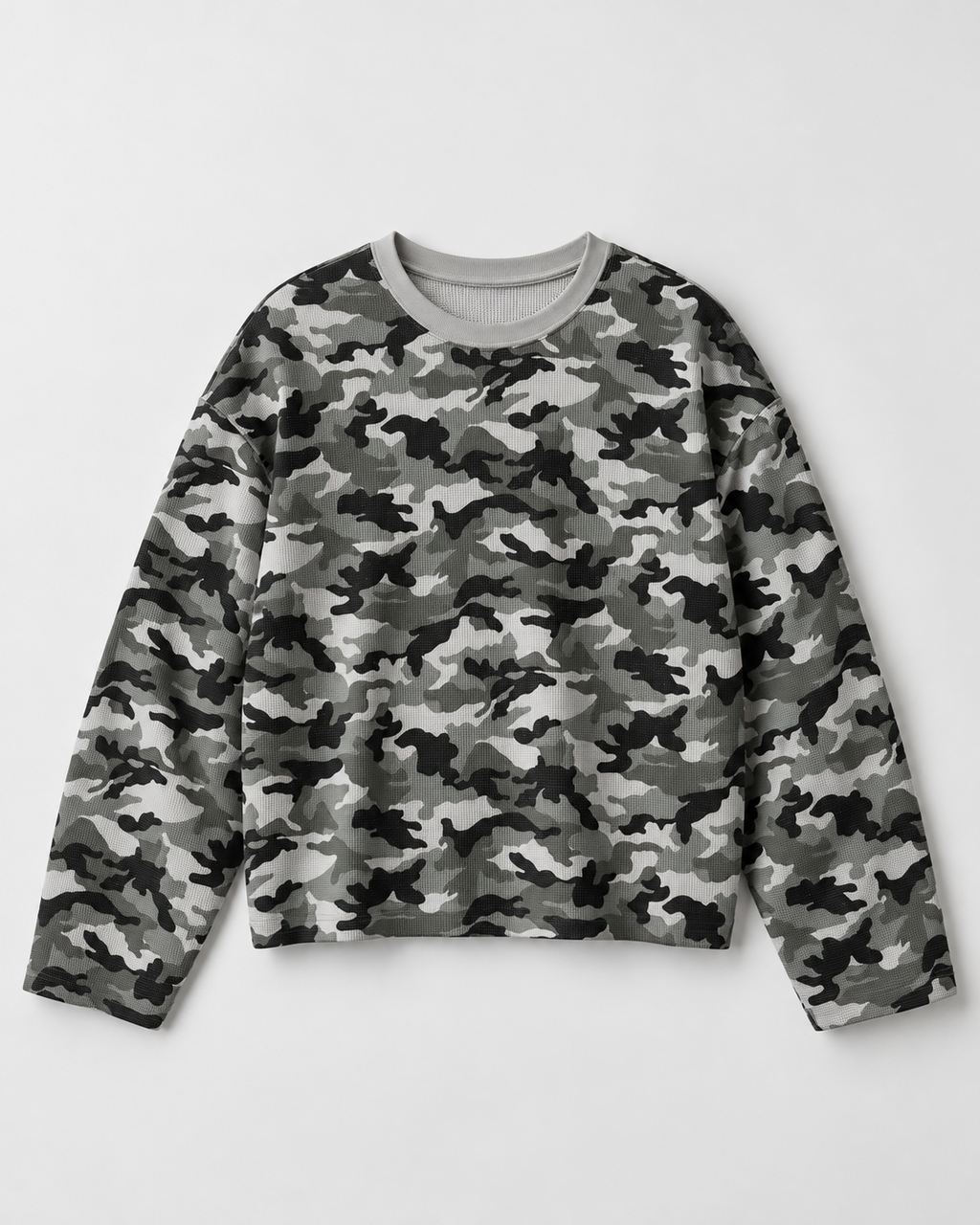 Camo Waffle Long Sleeve Tee