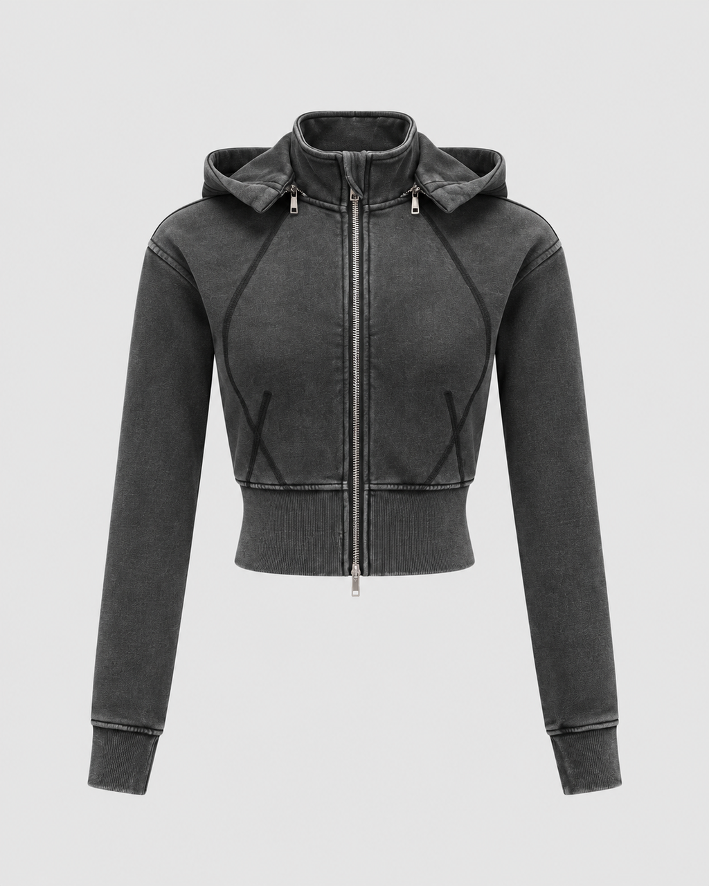 croppedhoodie,zipuphoodie,vintagewashed,charcoalhoodie,washedblack,y2kfashion,y2kstreetwear,womensstreetwear,vintagestreetwear,croppedzipup,fittedhoodie,distressedfashion,fleecehoodie,detachablehood,casualstreetwear,womenshoodie,matchingset,autumnfashion,heavyweighthoodie
