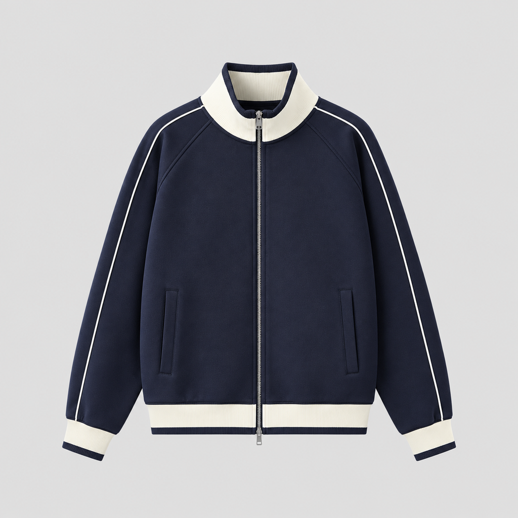 trackjacket,zipupjacket,raglanjacket,colourblockjacket,retrojacket,vintageinspired,y2kfashion,y2kstreetwear,streetwear,unisexfashion,casualjacket,sportystreetwear,athleisure,autumnfashion,winterfashion,heavyweightjacket,380gsm,standcollar,constrasttrim