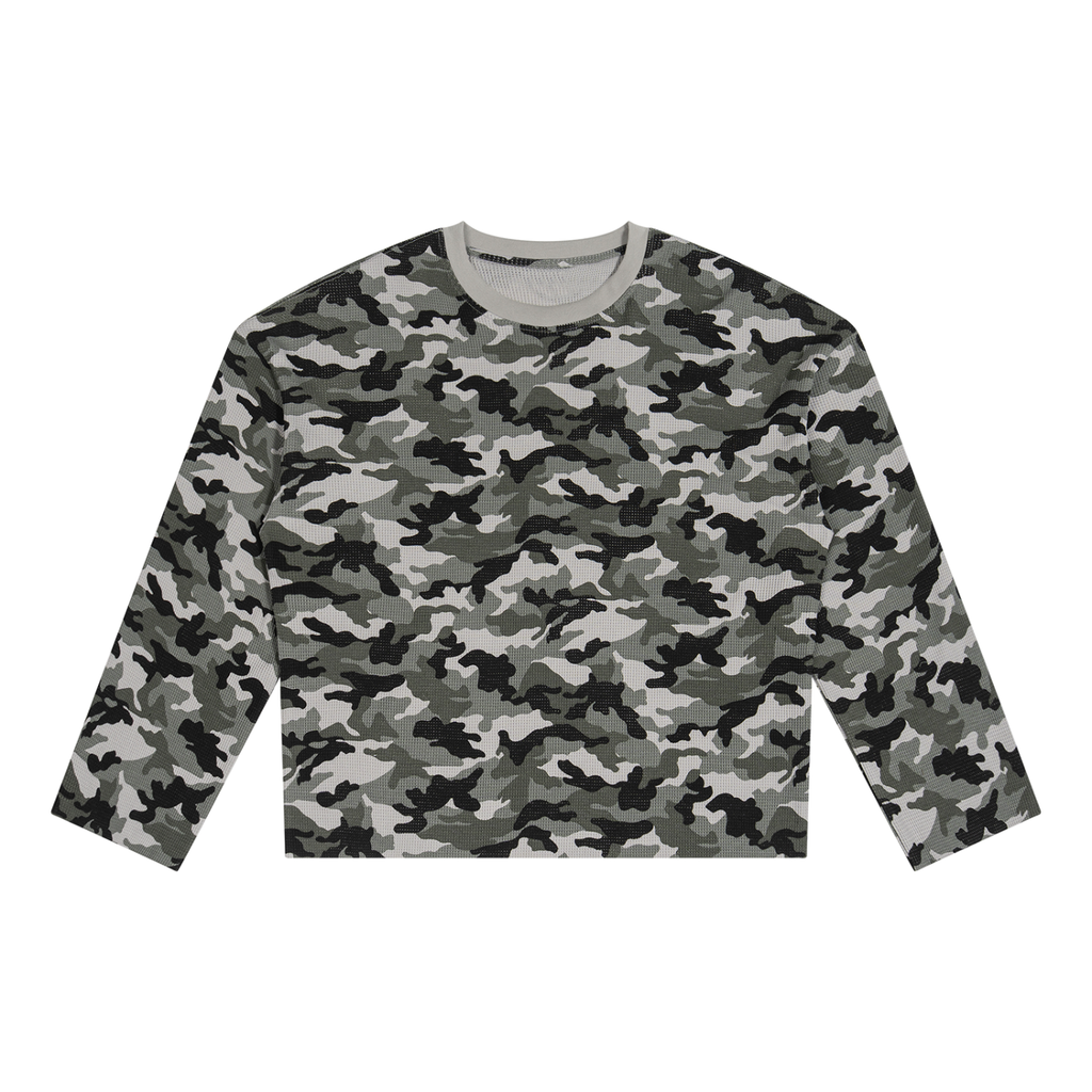 Camo Waffle Long Sleeve Tee