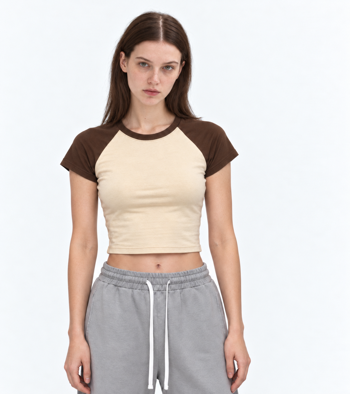 babytee,babytshirt,colourblocktshirt,croppedtshirt,womenstshirt,fittedbabytee,y2kclothing,y2kfashion,retrostreetwear,sportycasual,slimfittshirt,cottonblendtee,shortsleevetshirt,contrastsleevetee,croppedtop,womenstreetwear