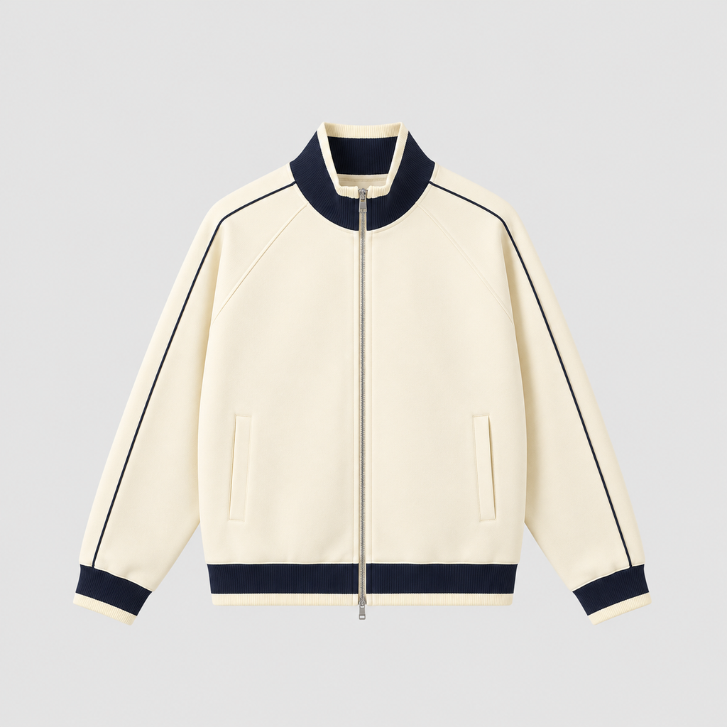 trackjacket,zipupjacket,raglanjacket,colourblockjacket,retrojacket,vintageinspired,y2kfashion,y2kstreetwear,streetwear,unisexfashion,casualjacket,sportystreetwear,athleisure,autumnfashion,winterfashion,heavyweightjacket,380gsm,standcollar,constrasttrim