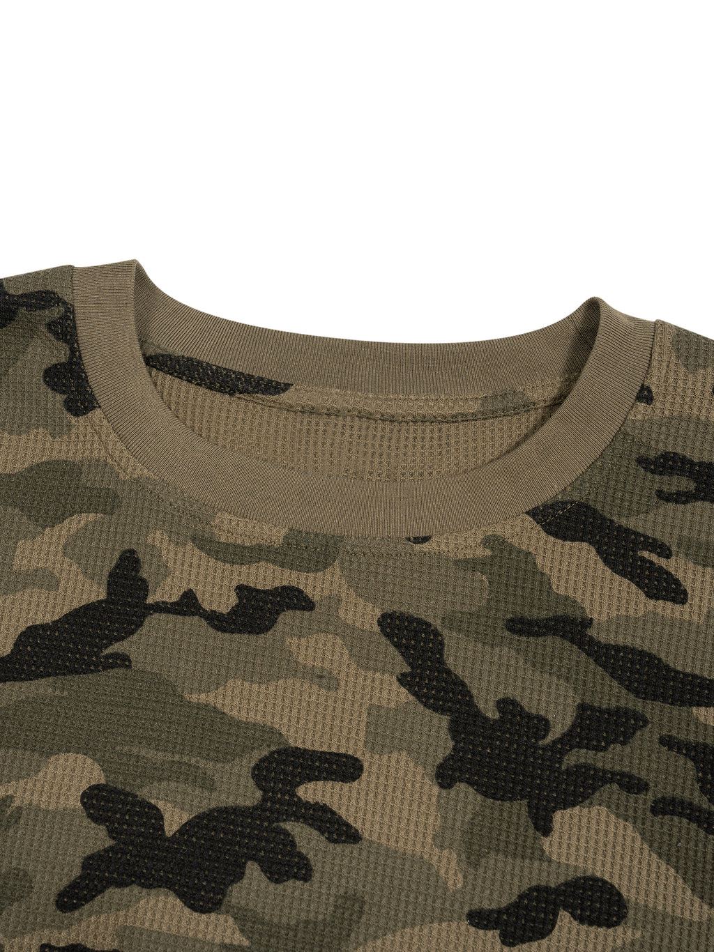 Camo Waffle Long Sleeve Tee
