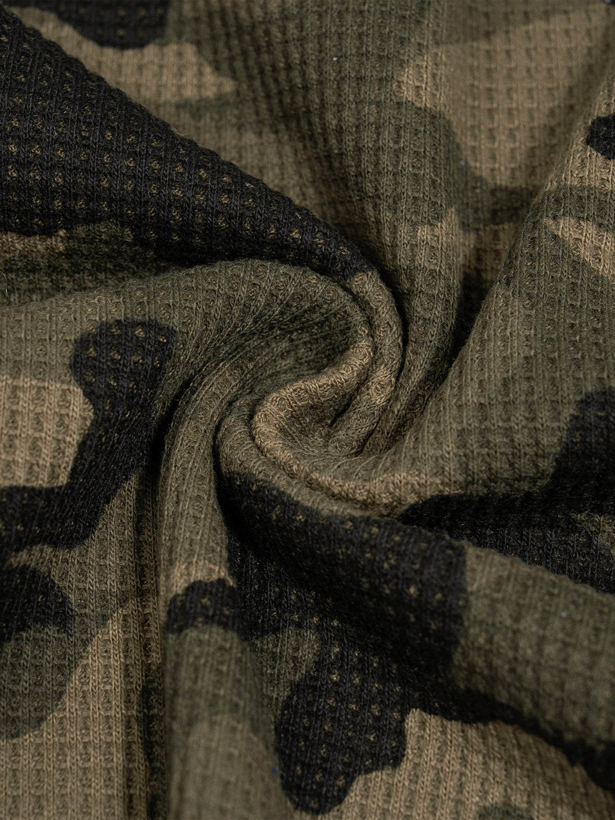 Camo Waffle Long Sleeve Tee