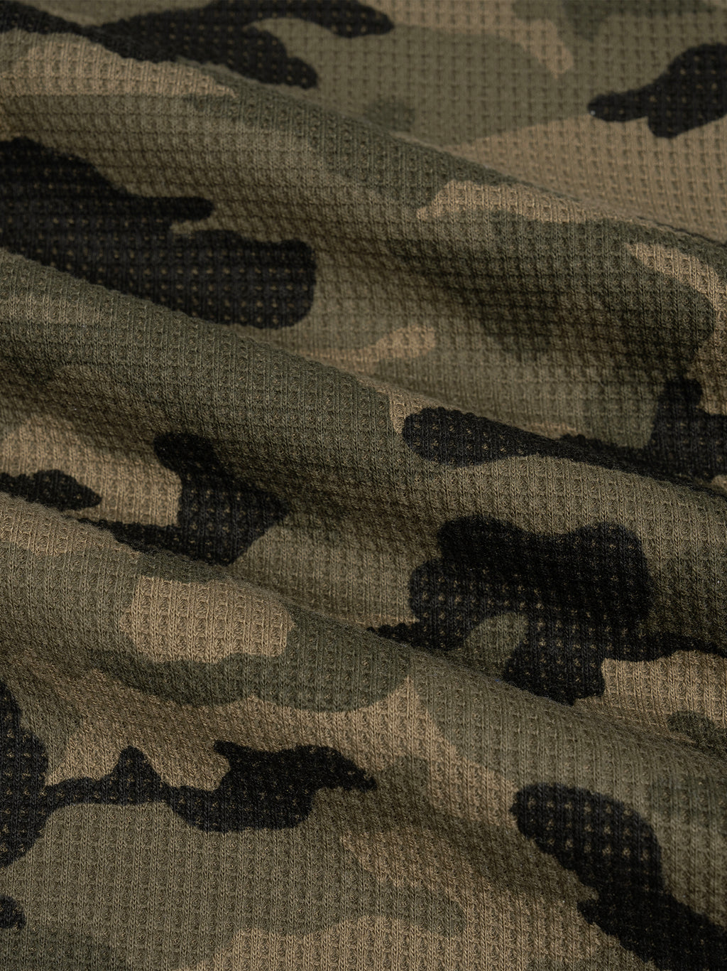 Camo Waffle Long Sleeve Tee