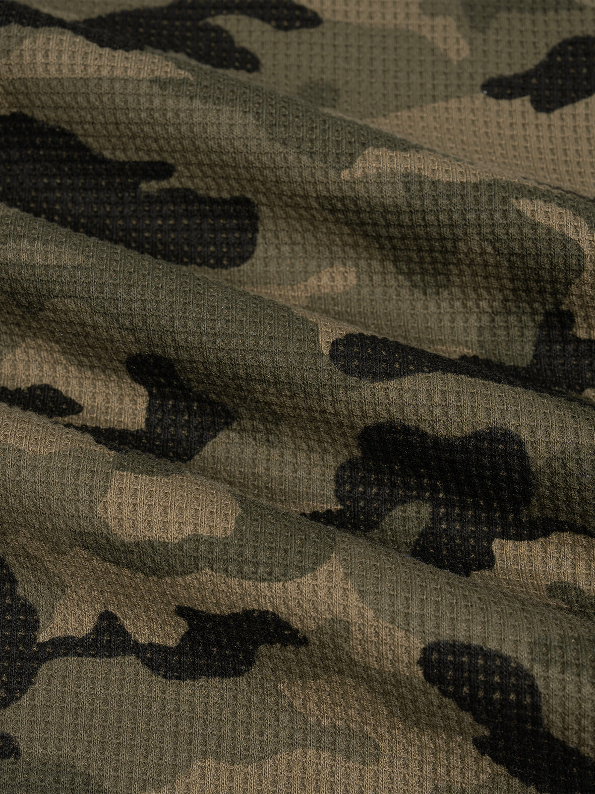 Camo Waffle Long Sleeve Tee