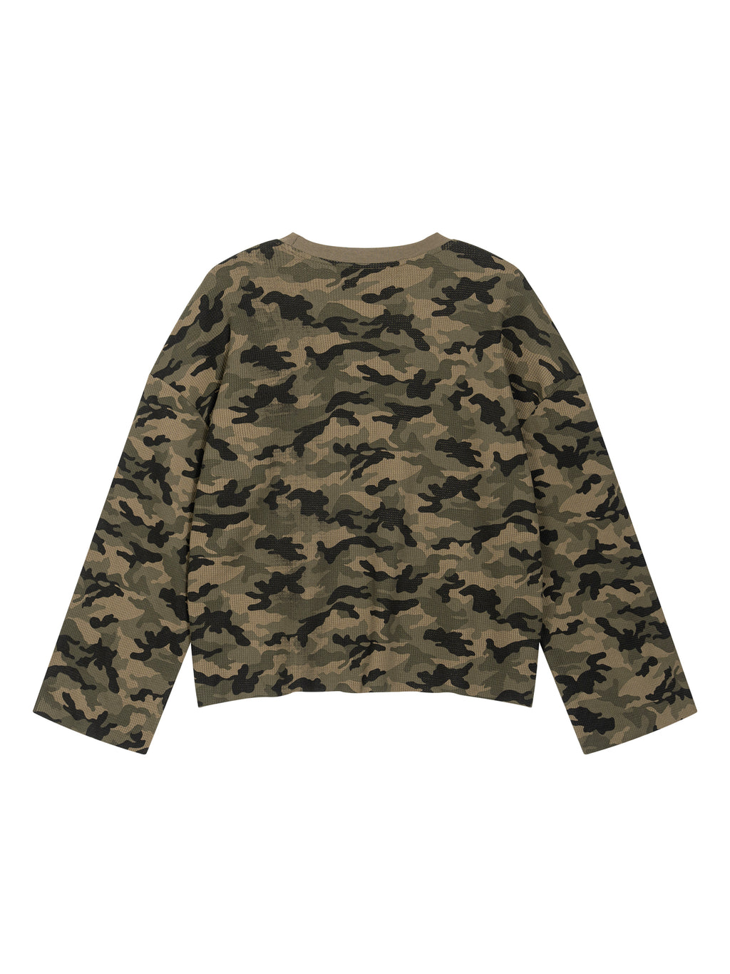 Camo Waffle Long Sleeve Tee